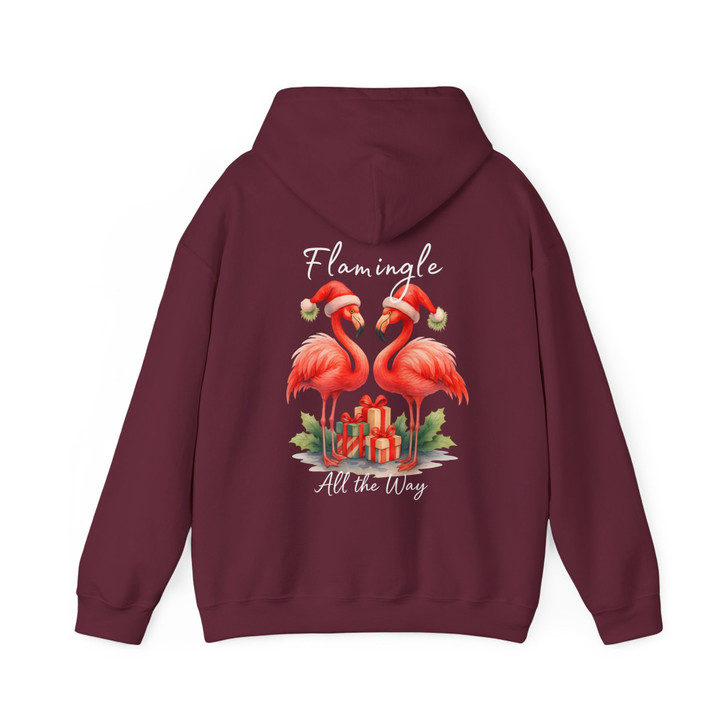Flamingle All The Way Shirt, Christmas Flamingo Tee, Tropical Xmas Hoodie S-5XL