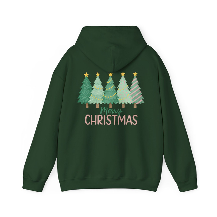 Merry Christmas Vintage Shirt, Holiday Wreath Tree Festive Hoodie S-5XL