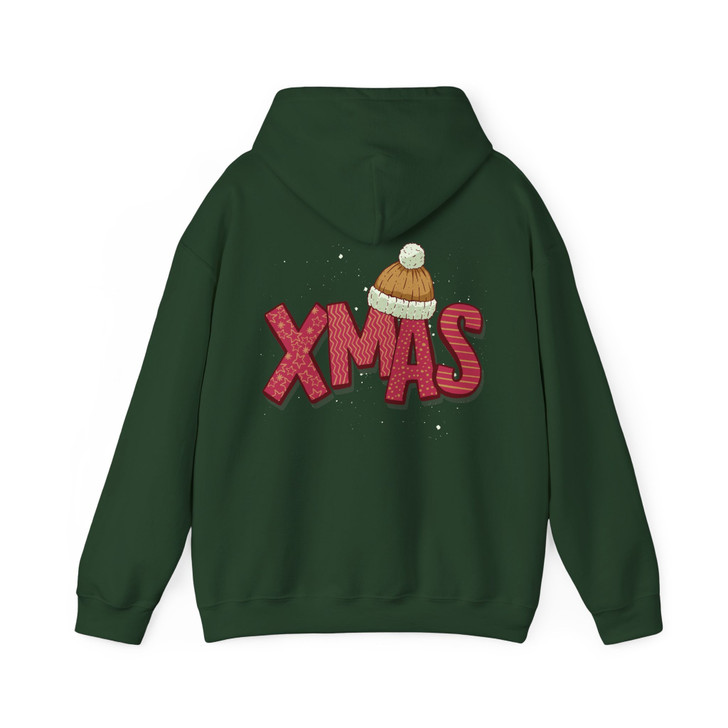 XMAS Shirt, Cute Christmas Letter Winter Beanie Holiday Hoodie S-5XL