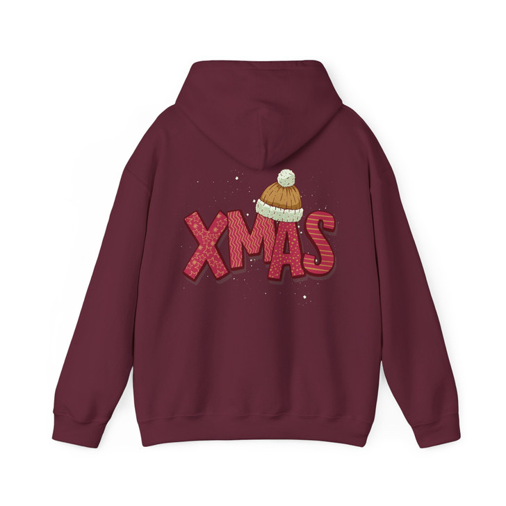 XMAS Shirt, Cute Christmas Letter Winter Beanie Holiday Hoodie S-5XL