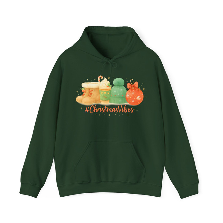Christmas Vibes Shirt, Cozy Holiday Graphic Winter Aesthetic Hoodie S-5XL