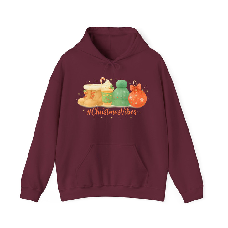 Christmas Vibes Shirt, Cozy Holiday Graphic Winter Aesthetic Hoodie S-5XL