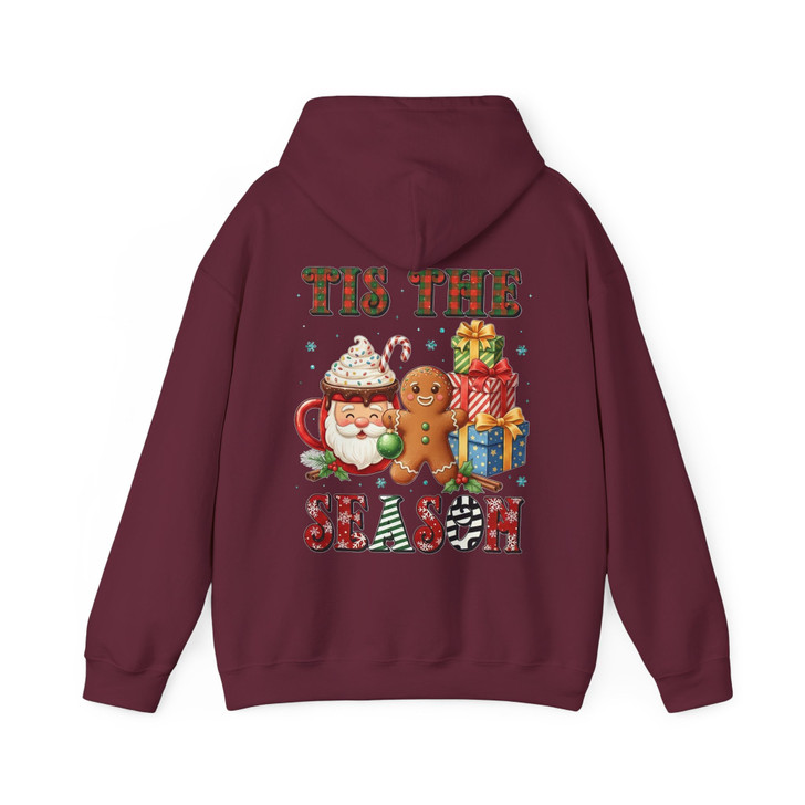Tis The Season Christmas Shirt, Santa Cocoa Gingerbread Hoodie S-5XL