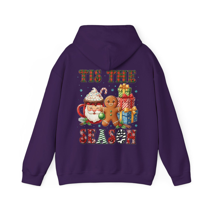 Tis The Season Christmas Shirt, Santa Cocoa Gingerbread Hoodie S-5XL