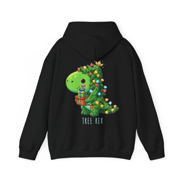 Tree Rex Dinosaur Christmas Shirt, Cute Dino Tree Holiday Tee, Funny T Rex Xmas Gift Hoodie S-5XL