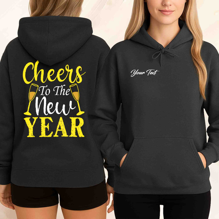 Cheers To The New Year Shirt, New Year Champagne Tee, Party Celebration Shirt, Happy New Year Graphic Tee, Holiday Gift Hoodie S-5XL