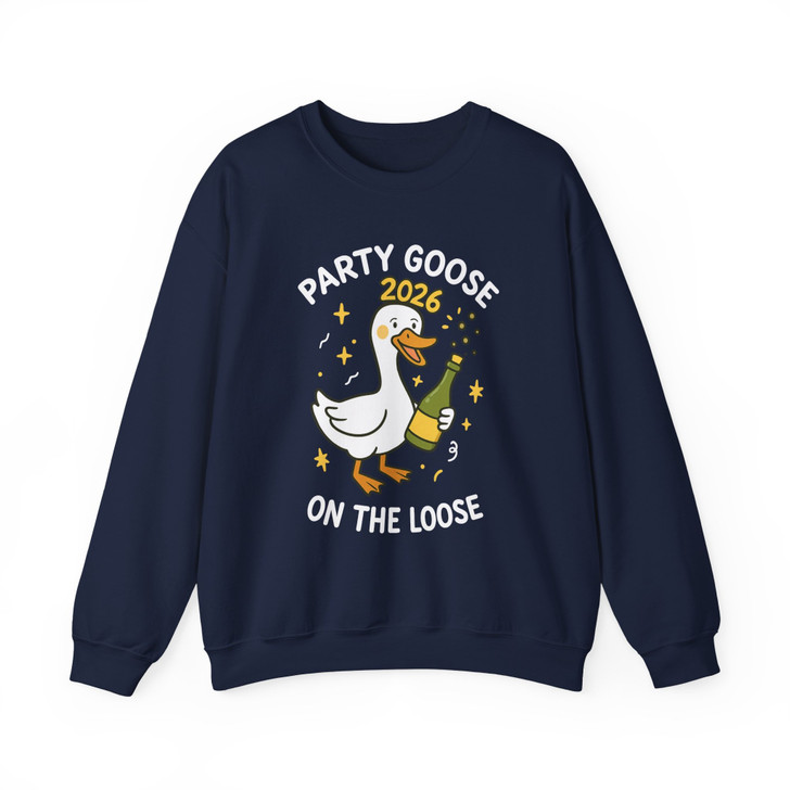 Party Goose 2026 Shirt, Funny New Year Goose Tee, Party On The Loose Sweatshirt S-5XL