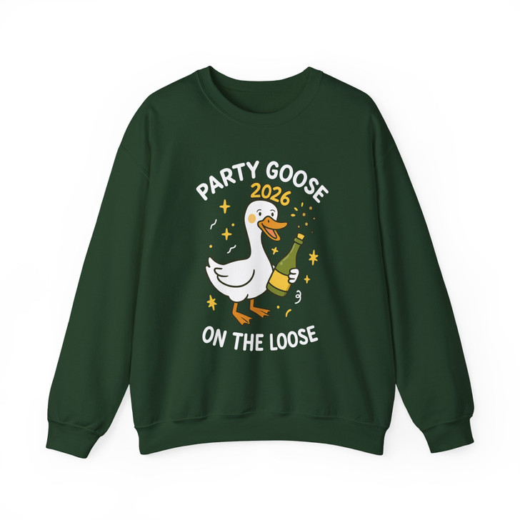 Party Goose 2026 Shirt, Funny New Year Goose Tee, Party On The Loose Sweatshirt S-5XL