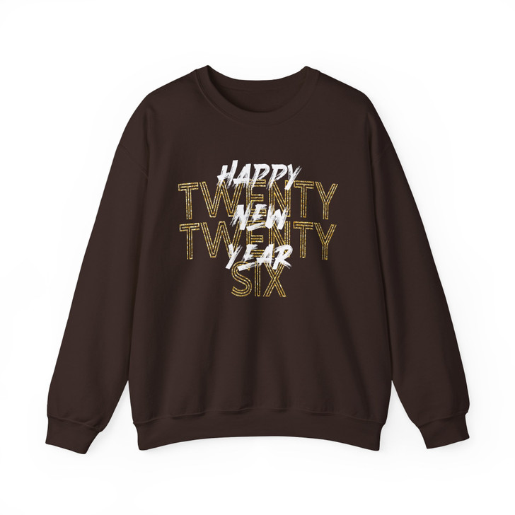 Happy Twenty Twenty Six Shirt, New Year 2026 Typography Tee, Modern NYE Minimal Sweatshirt S-5XL
