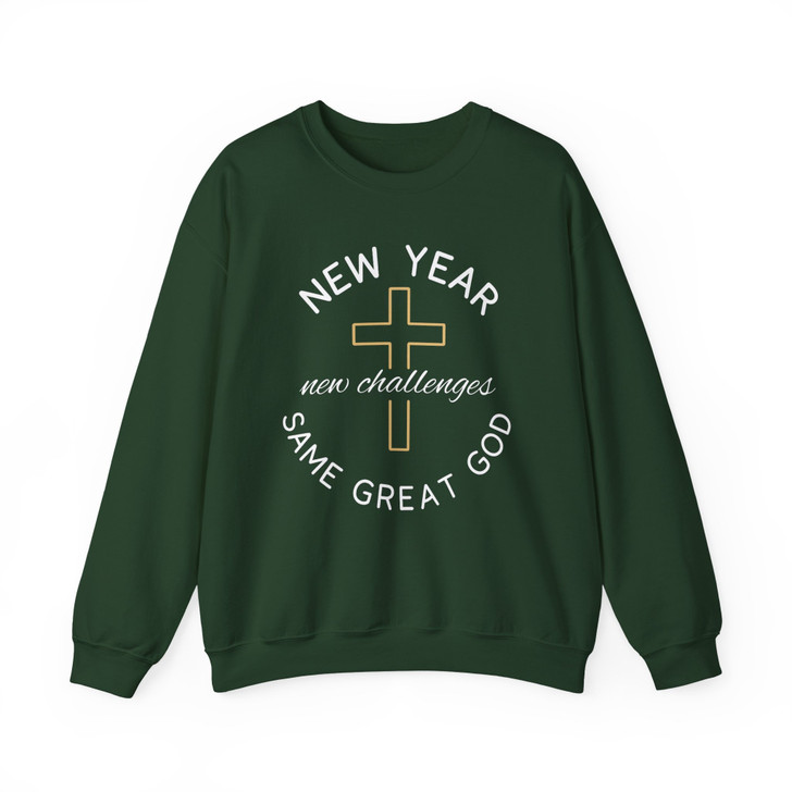 Christian New Year Shirt, New Year Same Great God Tee, Faith Based 2026 Sweatshirt S-5XL
