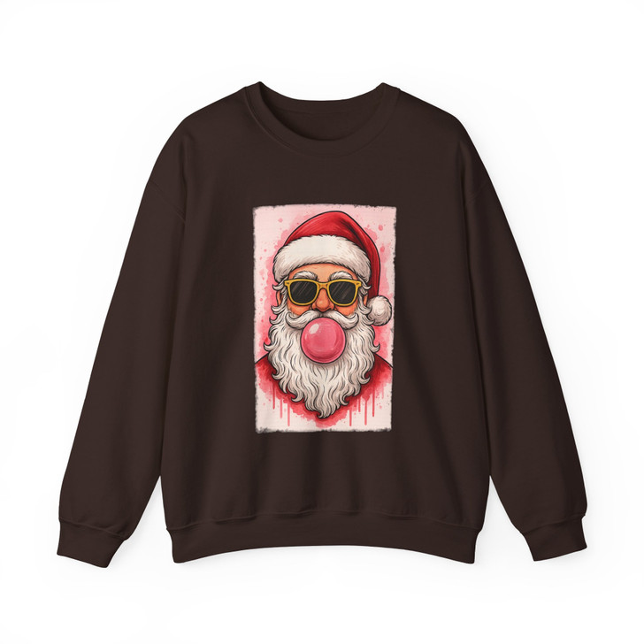 Cool Santa Christmas Shirt, Funny Santa Bubblegum Retro Tee Sweatshirt S-5XL