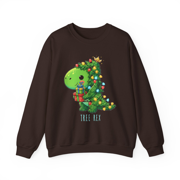 Tree Rex Dinosaur Christmas Shirt, Cute Dino Tree Holiday Tee, Funny T Rex Xmas Gift Sweatshirt S-5XL