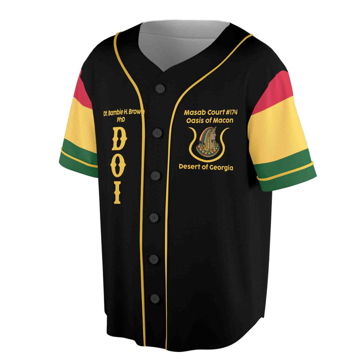 Custom Name Temple DOI Daughter of Isis Unisex Baseball Jersey S-5XL