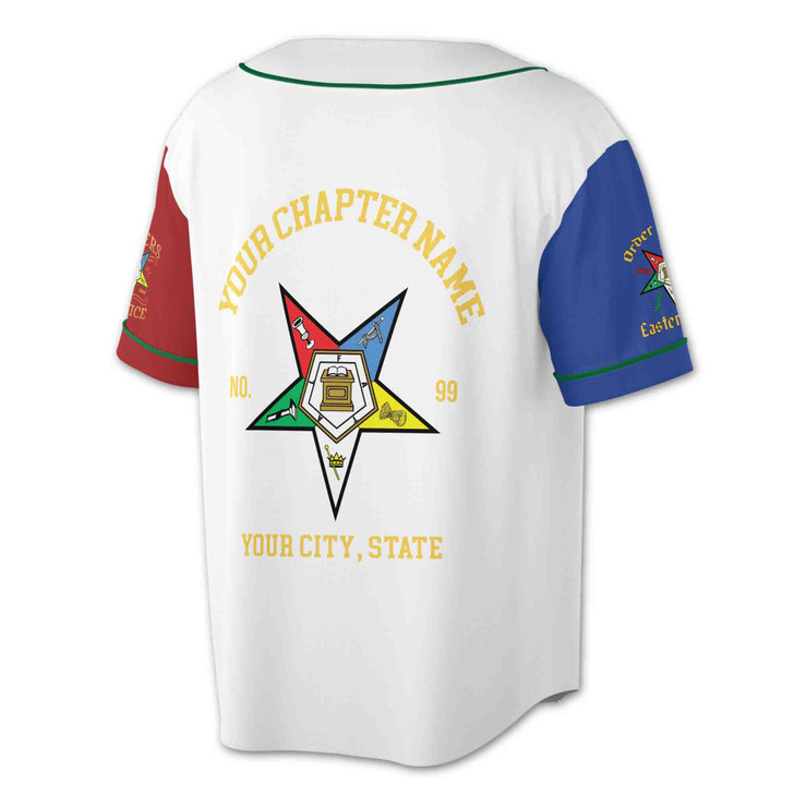 Customize Name OES Sistar Order Of The Eastern Star Unisex Baseball Jersey S-5XL
