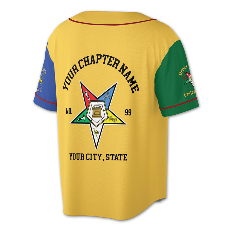 Customize Name OES Sistar Order Of The Eastern Star Unisex Baseball Jersey S-5XL