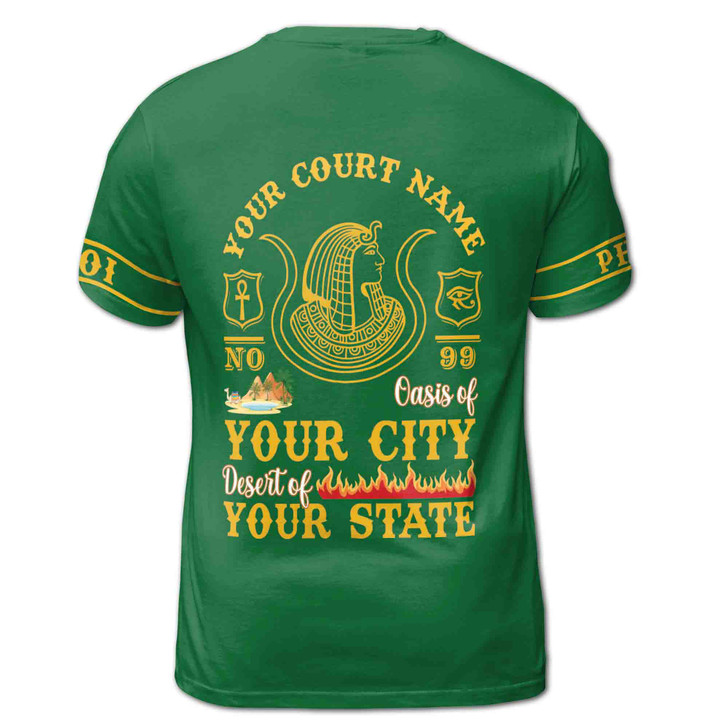 Custom DOI Zip , Anubis Egyptian Style, Personalized Court Name City State 3D T-Shirt S-5XL