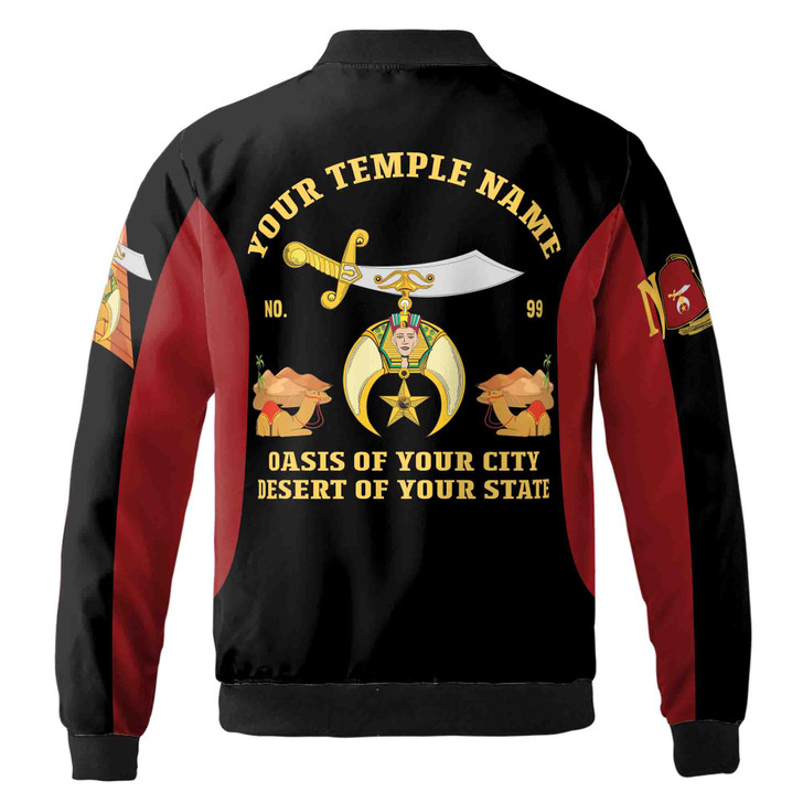 Customized Noble Shriners Temple Ancient Unisex Bomber Jacket S-5XL