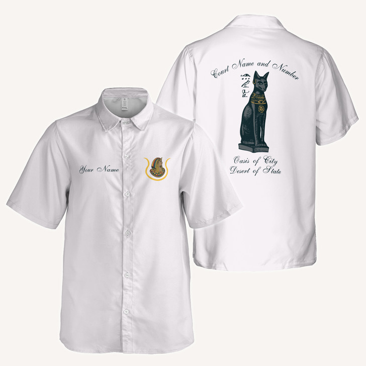 Customized DOI Daughter of Isis Ancient Egypt  Cat Button Down Shirt S-5XL