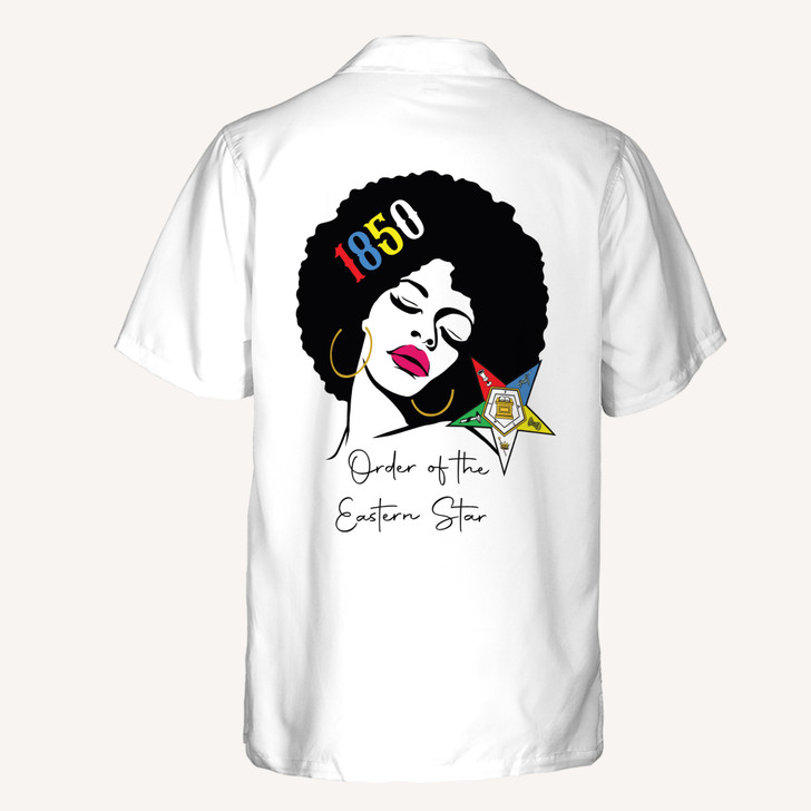 Customized 1850 Order of The Eastern Star OES Sistar Button Down Shirt S-5XL