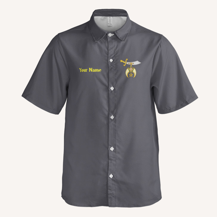 Personalized Noble Shriner Custom Your Temple Shriner Button Down Shirt S-5XL