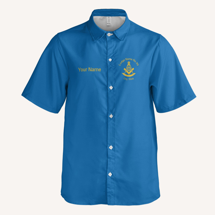 Personalized Past Master Mason Prince Hall Affiliated Button Down Shirt S-5XL