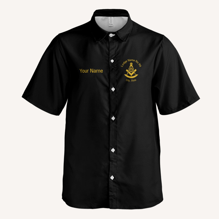 Personalized Past Master Mason Prince Hall Affiliated Button Down Shirt S-5XL