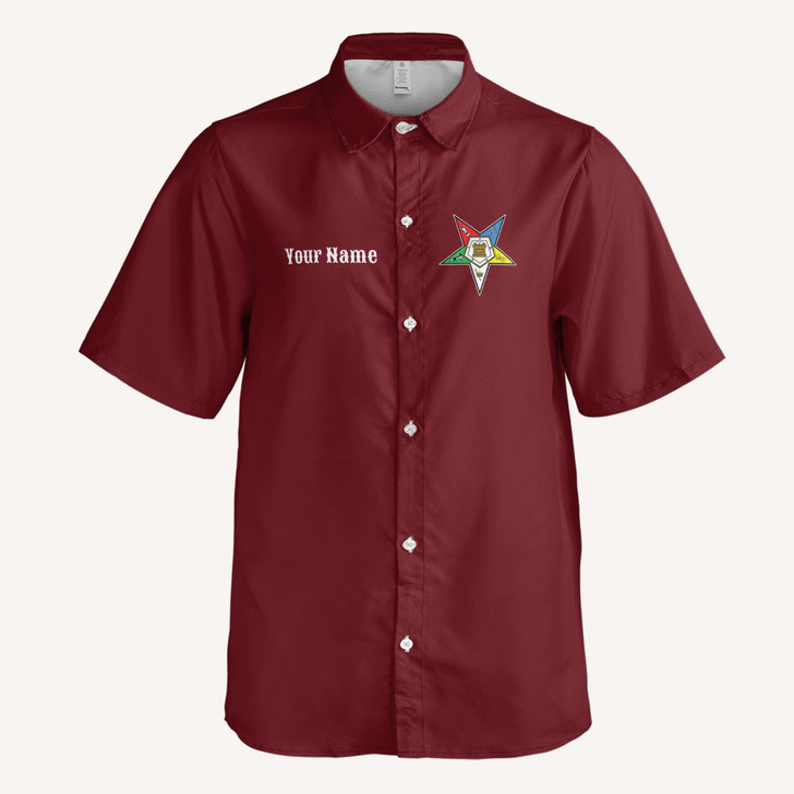 Personalized Order of The Eastern Star OES Custom Button Down Shirt S-5XL