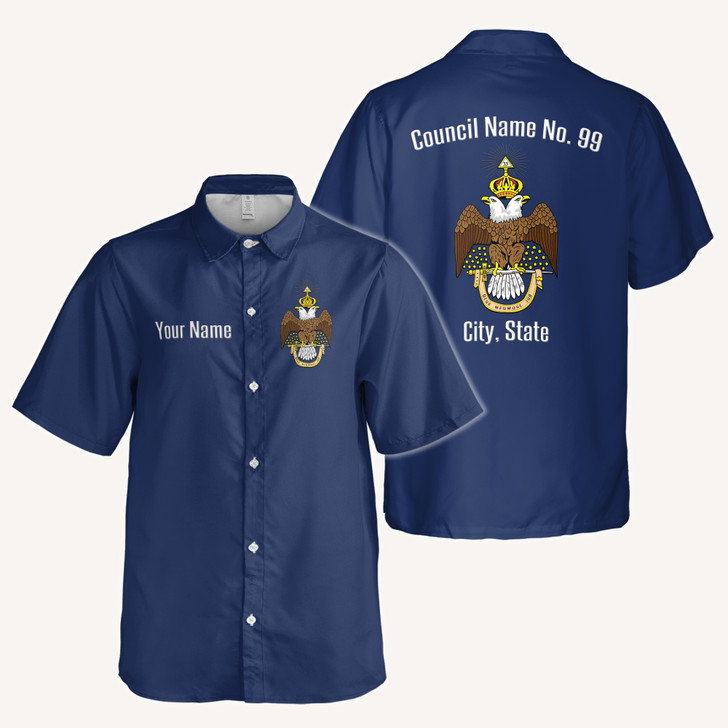 Personalized Rite of Scottish 33 Wings Down Button Down Shirt S-5XL
