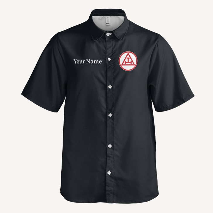 Customized Royal Arch Masonic Symbol In Hand Button Down Shirt S-5XL