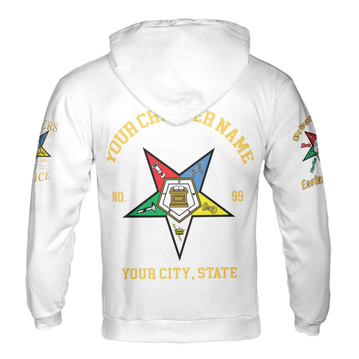 Custom 1850 OES Order Of The Eastern Star Hoodie S-5XL