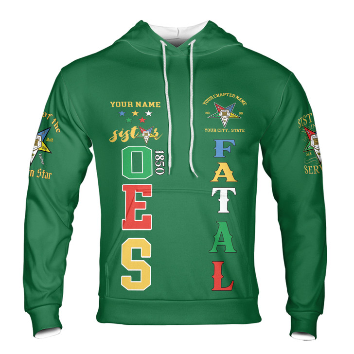 Custom 1850 OES Order Of The Eastern Star Hoodie S-5XL
