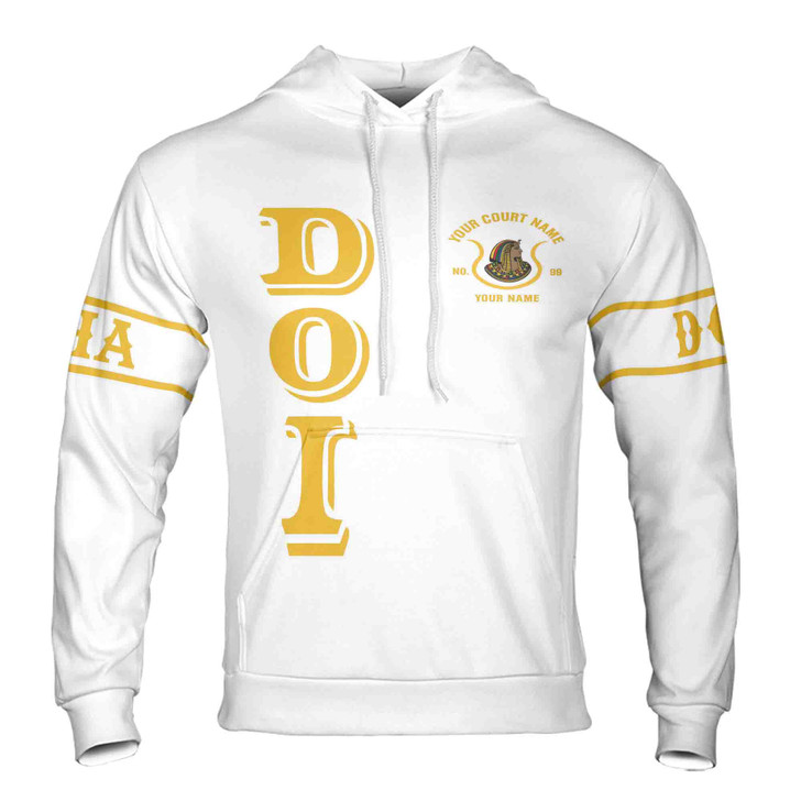Personalized Court Name City State Anubis Egyptian Style Black Gold Streetwear Hoodie S-5XL