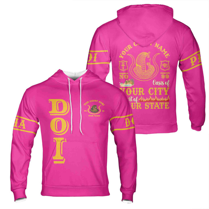 Personalized Court Name City State Anubis Egyptian Style Black Gold Streetwear Hoodie S-5XL