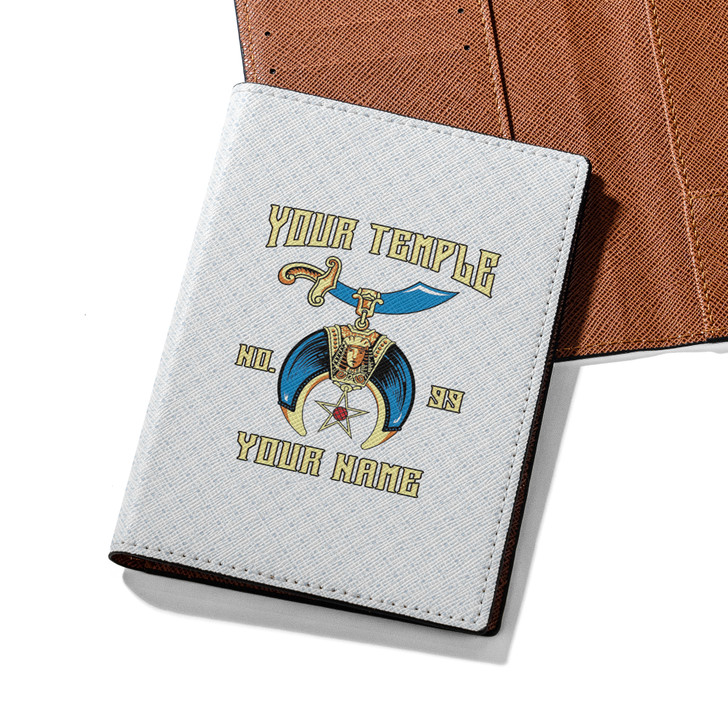 Custom Daughters of Sphinx Floral Leather Passport Wallet
