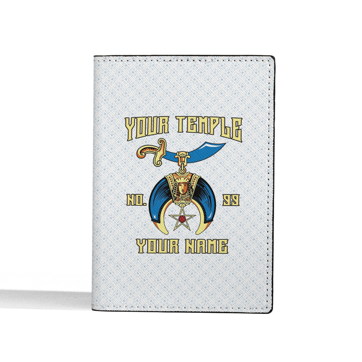 Custom Daughters of Sphinx Floral Leather Passport Wallet