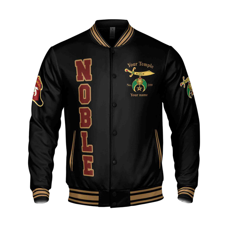Custom Your Temple Shriner Nobles Mystic Baseball Jacket Ancient Style S-5XL