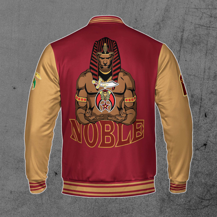 Custom Your Temple Shriner Nobles Mystic Baseball Jacket Ancient Style S-5XL