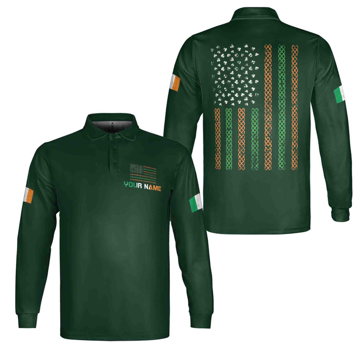 Personalized Navy Sheriff Thin Blue Line USA Flag Patriot 3D Long Sleeve Shirt Sizes S-5XL