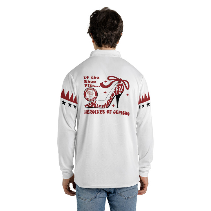 Customized Heroines of Jericho HOJ Sisterhood Long Sleeve Polo Shirt S-5XL