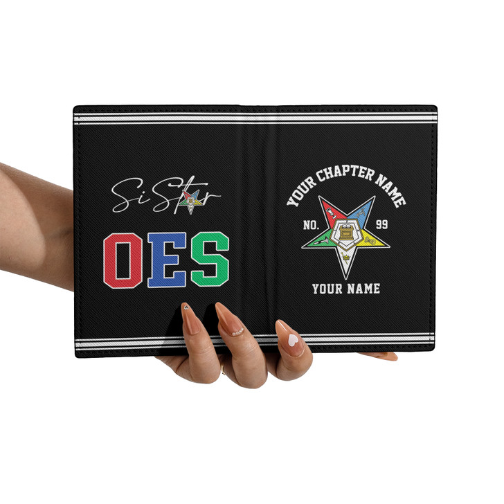 Custom OES Sistar Woman Black Leather Wallet