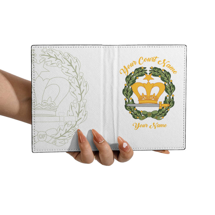 Custom Order of The Amaranth Symbol Masonic Simple Leather Passport Wallet