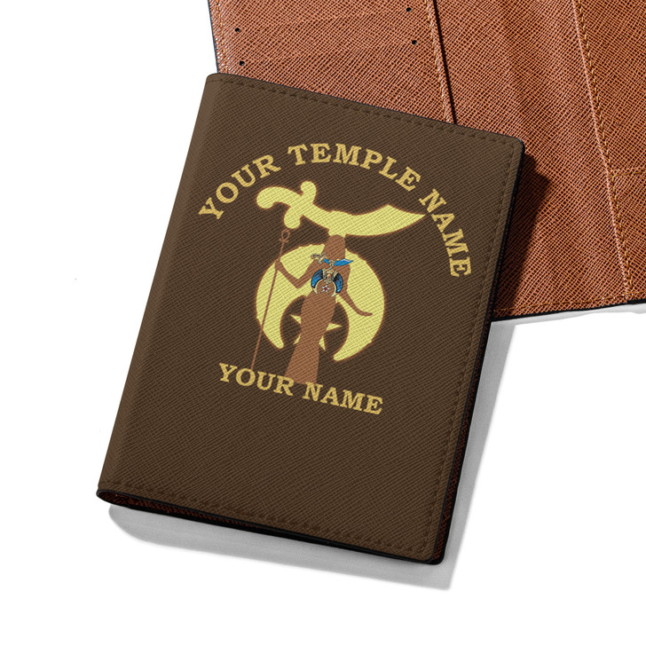 Custom Daughters of Sphinx Symbol Priestess Silhouette Leather Passport Wallet