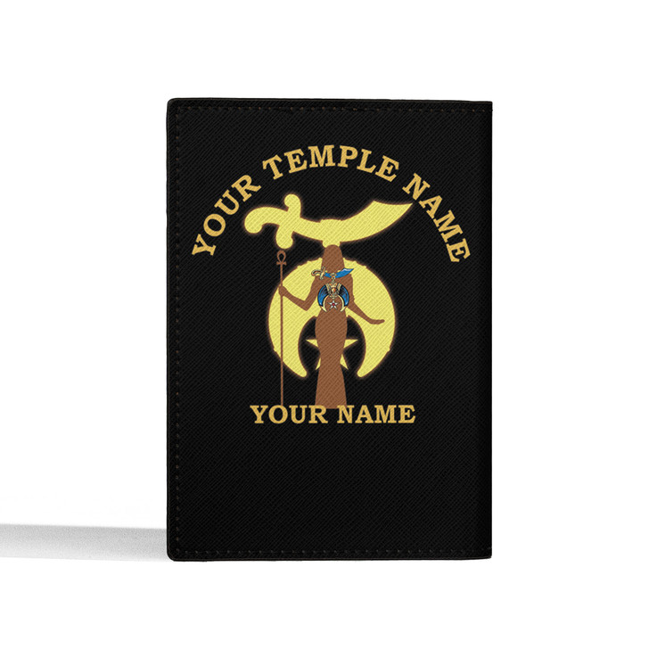 Custom Daughters of Sphinx Symbol Priestess Silhouette Leather Passport Wallet