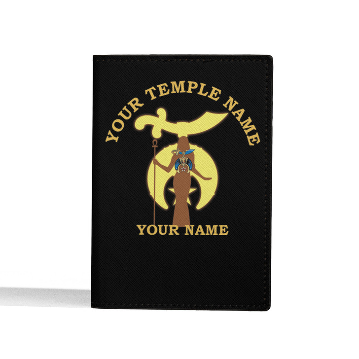 Custom DaCustom Daughters of Sphinx Symbol Priestess Silhouette Leather Passport Walletughters of Sphinx Symbol Priestess Silhouette Leather Passport Wallet