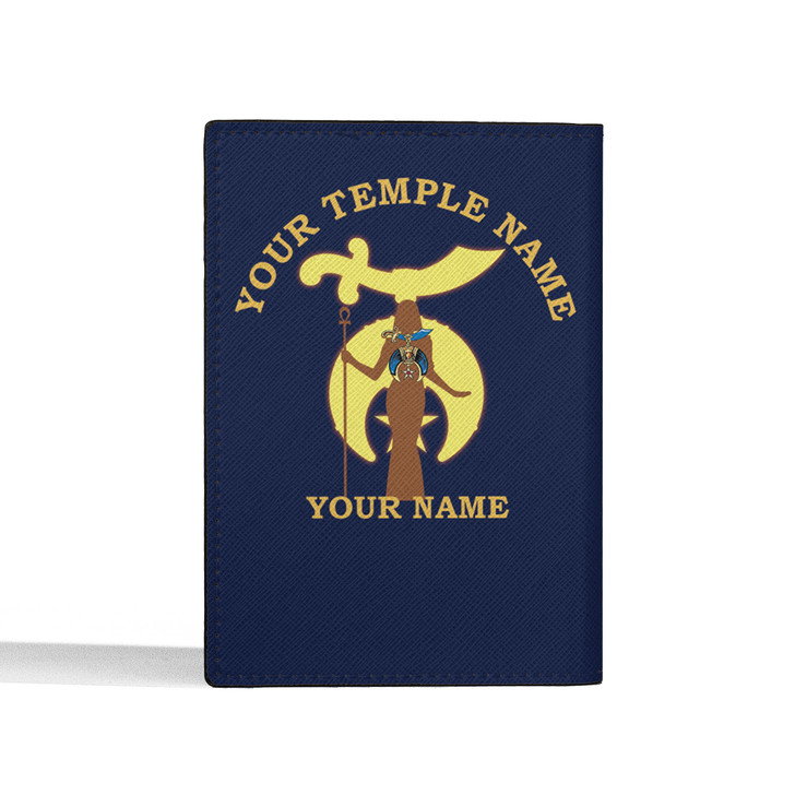 Custom Daughters of Sphinx Symbol Priestess Silhouette Leather Passport Wallet