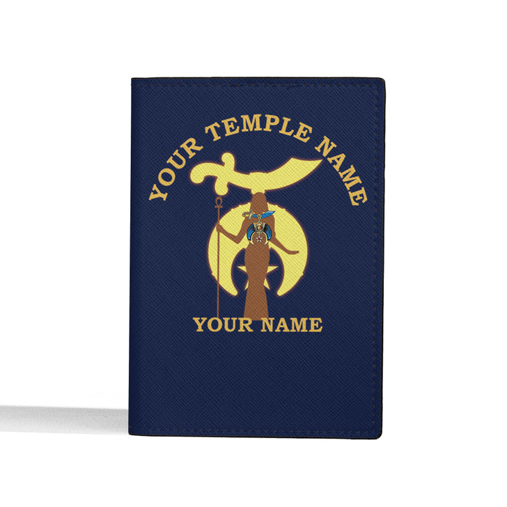 Custom Daughters of Sphinx Symbol Priestess Silhouette Leather Passport Wallet