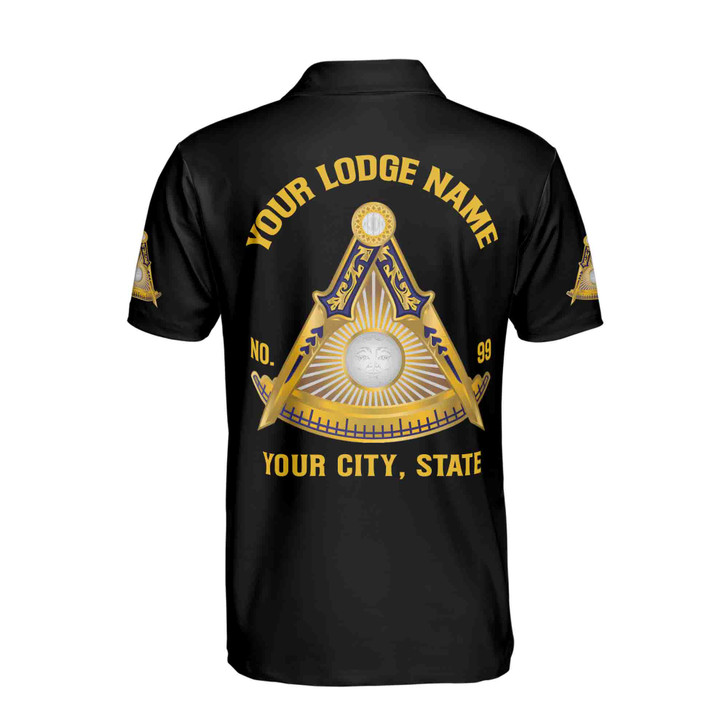 Customized Freemasonry Past Master Masonic Men's Polo Shirt S-5XL