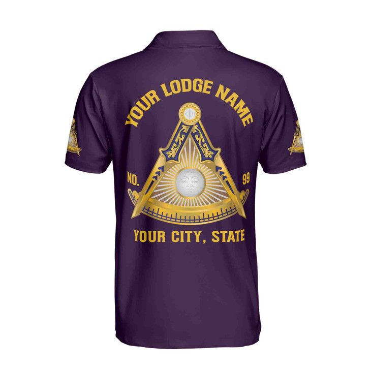 Customized Freemasonry Past Master Masonic Men's Polo Shirt S-5XL