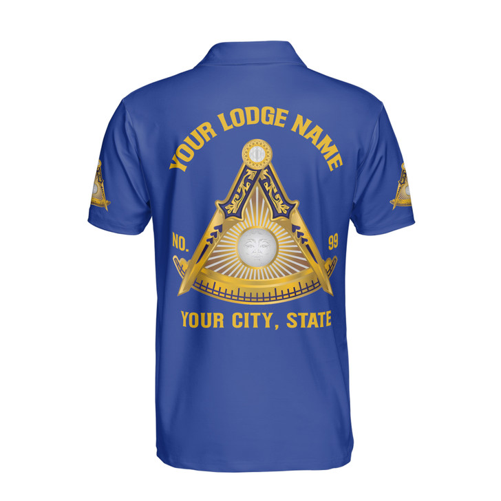 Customized Freemasonry Past Master Masonic Men's Polo Shirt S-5XL