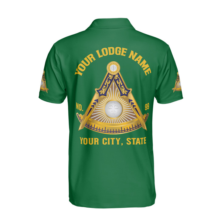 Customized Freemasonry Past Master Masonic Men's Polo Shirt S-5XL